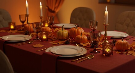 Autumn's Ember Glow AI Generated