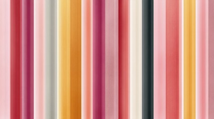 Obraz premium Striking pink, yellow, and red striped wallpaper, a modern cheerful design for walls