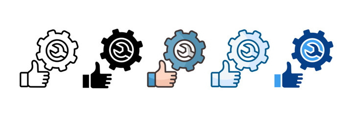 Good Service Icon Set Multiple Style Collection