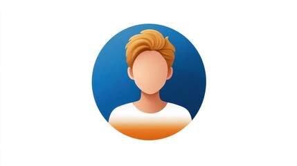 Person highlighted with a blue circle, visual representation of focus and selection