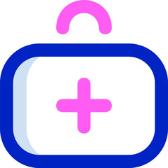 Fototapeta premium first aid kit illustration on a white background 