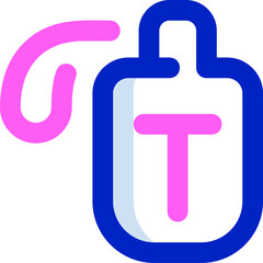 flask illustration on a white background    