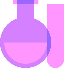 flask illustration on a white background     