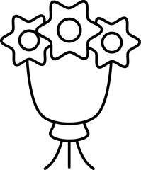 flower bouquet illustration on a white background     