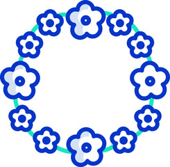 garland illustration on a white background     