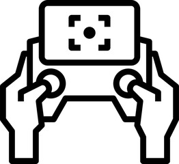 gamepad illustration on a white background    