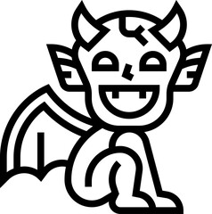 gargoyle illustration on a white background    