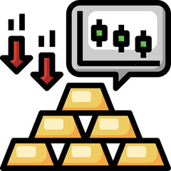 gold illustration on a white background    