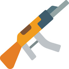 gun illustration on a white background    