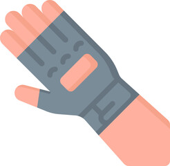 hand glove illustration on a white background     