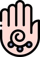 hand illustration on a white background    