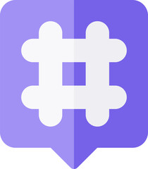 hashtag illustration on a white background     