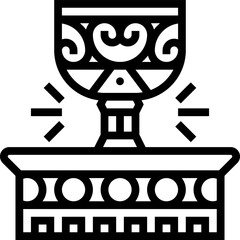 holy grail illustration on a white background     