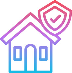 home insurance illustration on a white background     