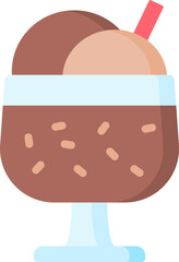 ice cream illustration on a white background     