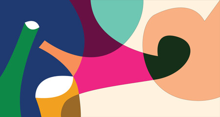 Vector Colorful liquid and fluid background for summer collection
