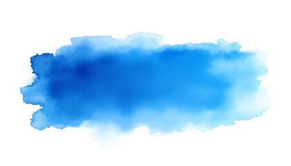 Obraz premium Blue watercolor splash for creative design.