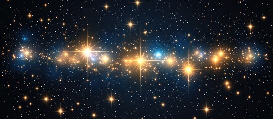 Obraz premium A captivating view of a cluster of bright stars against the backdrop of the vast cosmos.