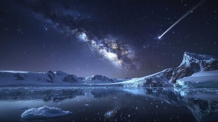 Fototapeta premium Antarctic Night Sky