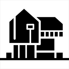 home glyph  icon vector illustration isolated on white background