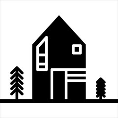 home  glyph icon vector illustration isolated on white background