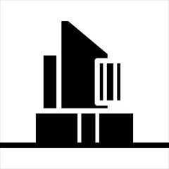 home glyph  icon vector illustration isolated on white background