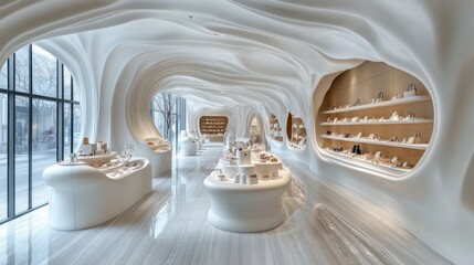 Sculptural Retail Space: A Whimsical Boutique Interior