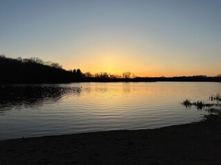 Obraz premium tranquil sunset on the beach