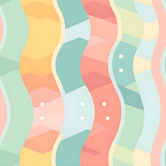 seamless pattern with colorful stripes