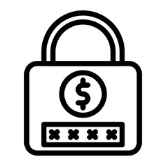 padlock Line Icon