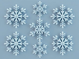 set of snowflakes. snow, snowflake, christmas, winter, vector, ice, snowflakes, pattern, cold, design, decoration, holiday, set, illustration, seamless, xmas, season, flake, crystal, symbol, new year,