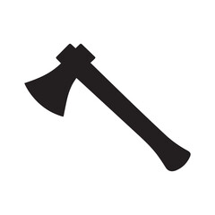 Axes Silhouette icon on white background