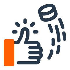 Lacrosse Coin Toss with Thumbs Up Gesture