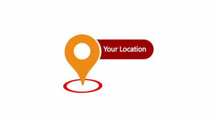 Location icon. Location symbol on white background. Can be used in web and mobile.