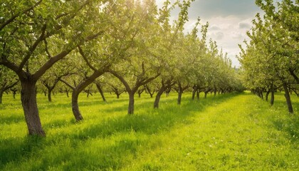 Obraz premium Yard with a huge tree in Istria, Croatia 1