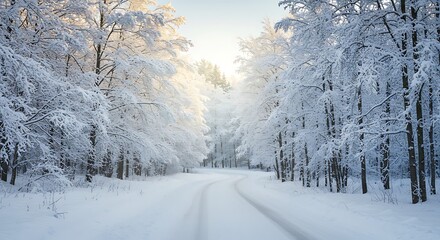 Obraz premium Winter's Whisper AI Generated