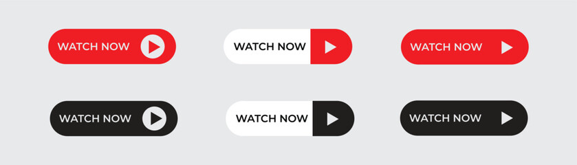 Play button vector illustration. watch now button vector illustration design element