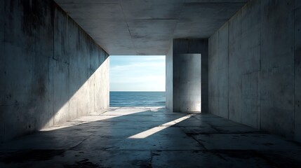 Concrete Tunnel Ocean View (1)