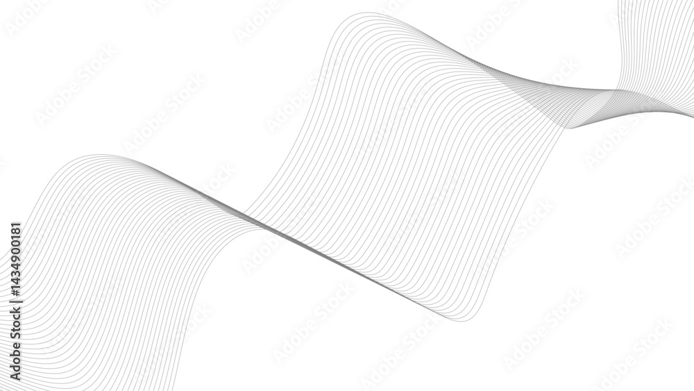 Canvas Prints abstract white blend digital technology flowing wave lines background. motion wave style abstract ba