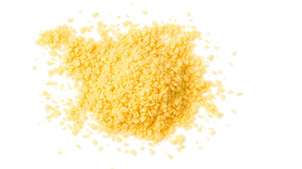 nutritional yeast flakes isolated on white background