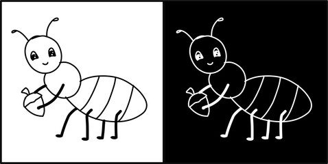 vector illustration of an ant