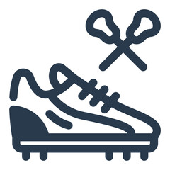 Lacrosse Cleats with Sport Stick Symbol