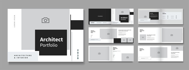 Landscape Portfolio for Architecture or interior portfolio layout, portfolio design