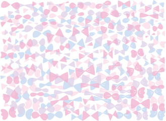 カラフルなリボン柄の背景イラスト素材