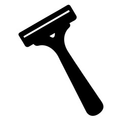 Classic Black Safety Razor Icon transparent . on for Personal Grooming