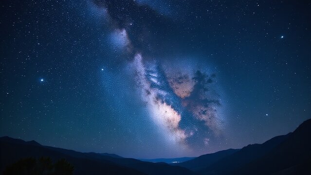 Milky Way in night sky, stars, cosmic beauty, stargazing