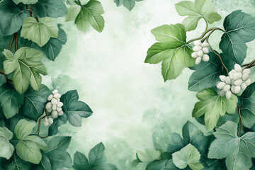 friendly grapevine blossom drawing,