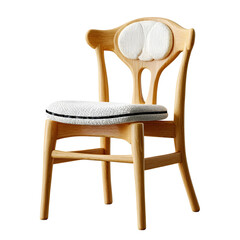 Elegant minimalist dining chair with wooden craftsmanship