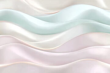 Obraz premium Delicate, flowing pastel waves
