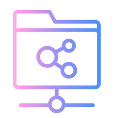 file Line Gradient Icon